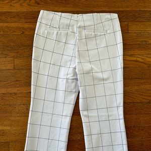 CROSBY White Black Plaid Dress Pants Size M
